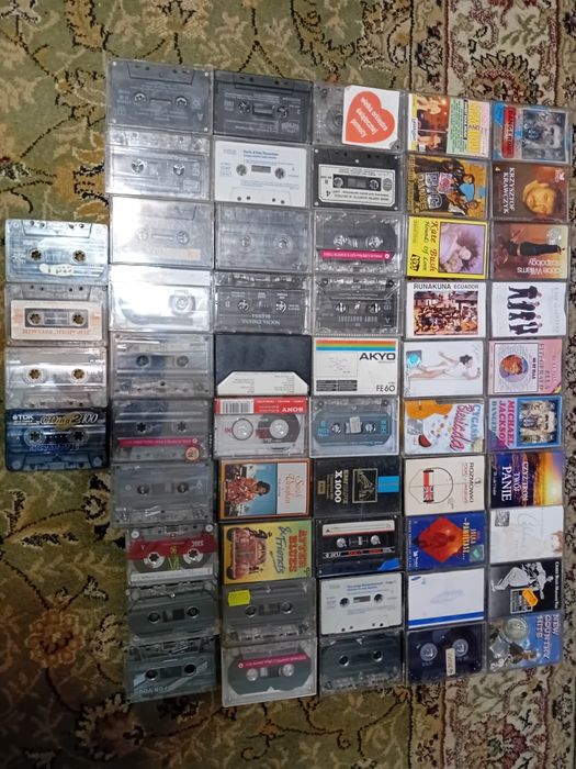 Kasety Magnetofonowe, Zestaw 54 Sztuki, Wyprzedaż Kolekcji, Okazja !!