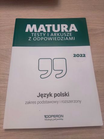 Matura język polski Testy i arkusze z odpowiedziami Operon
