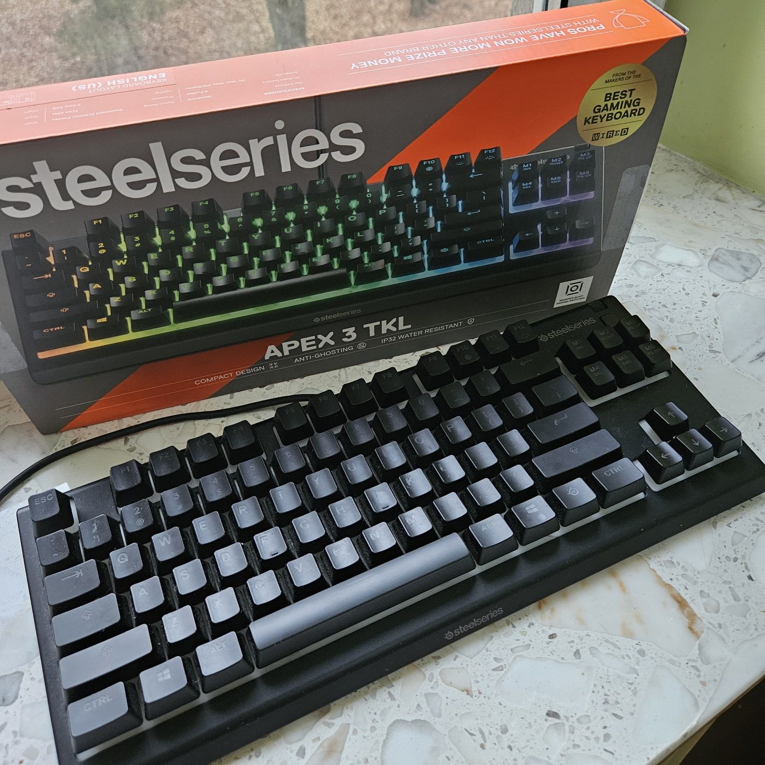 Klawiatura przewodowa Steelseries Apex 3 TKL