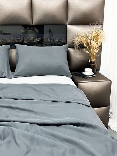 Комплект постельного белья gray and light gray 175×2100