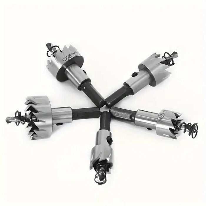 Zestaw 5 otwornic do cięcia stali nierdz,aluminium,plastiku,drewna