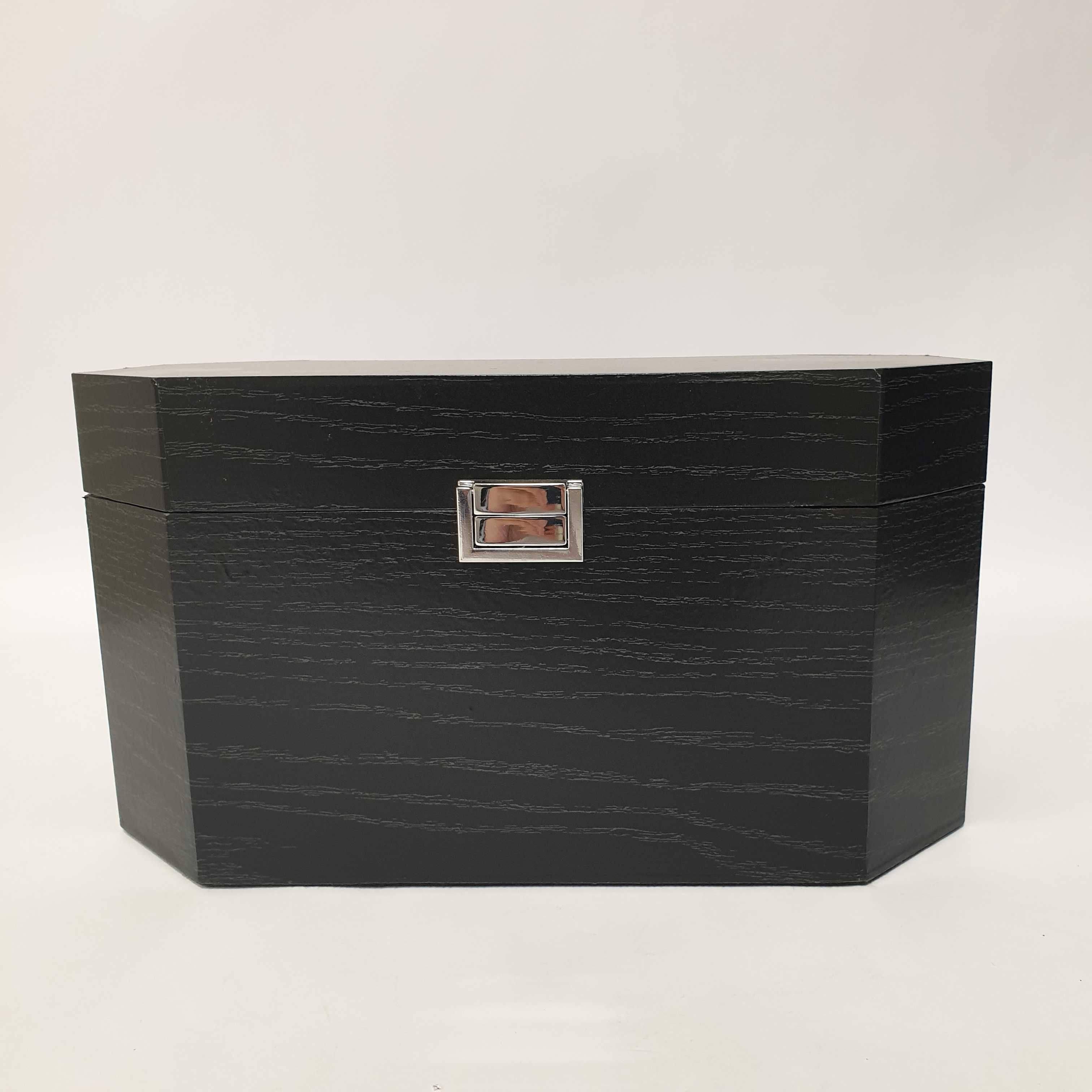 CAIXAS DE MADEIRA 23671 BLACK 34,5x22,5x19 CM