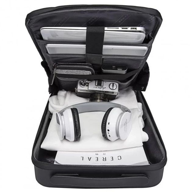 Рюкзак Bange для ноутбука 15,6" | Жорсткий корпус, USB, кодовий замок