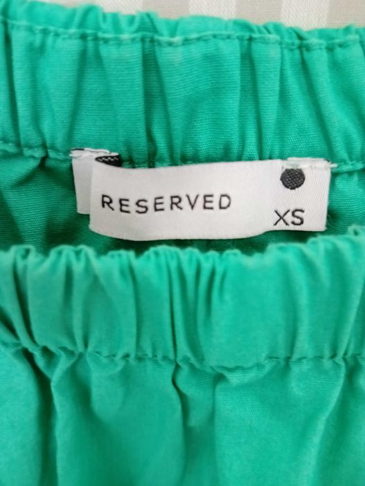Sukienka Reserved zielona XS bawełna