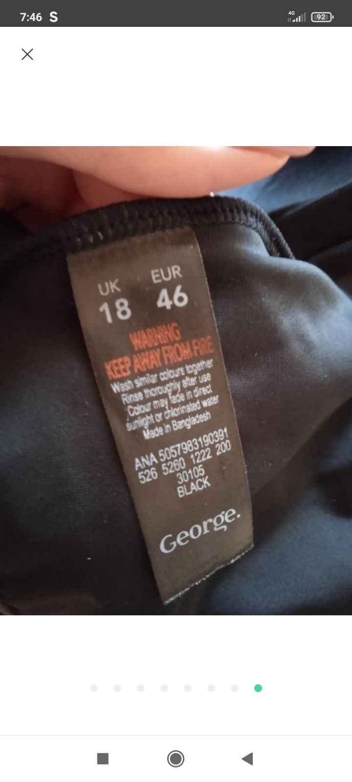 Купальник george 3xl-4xl