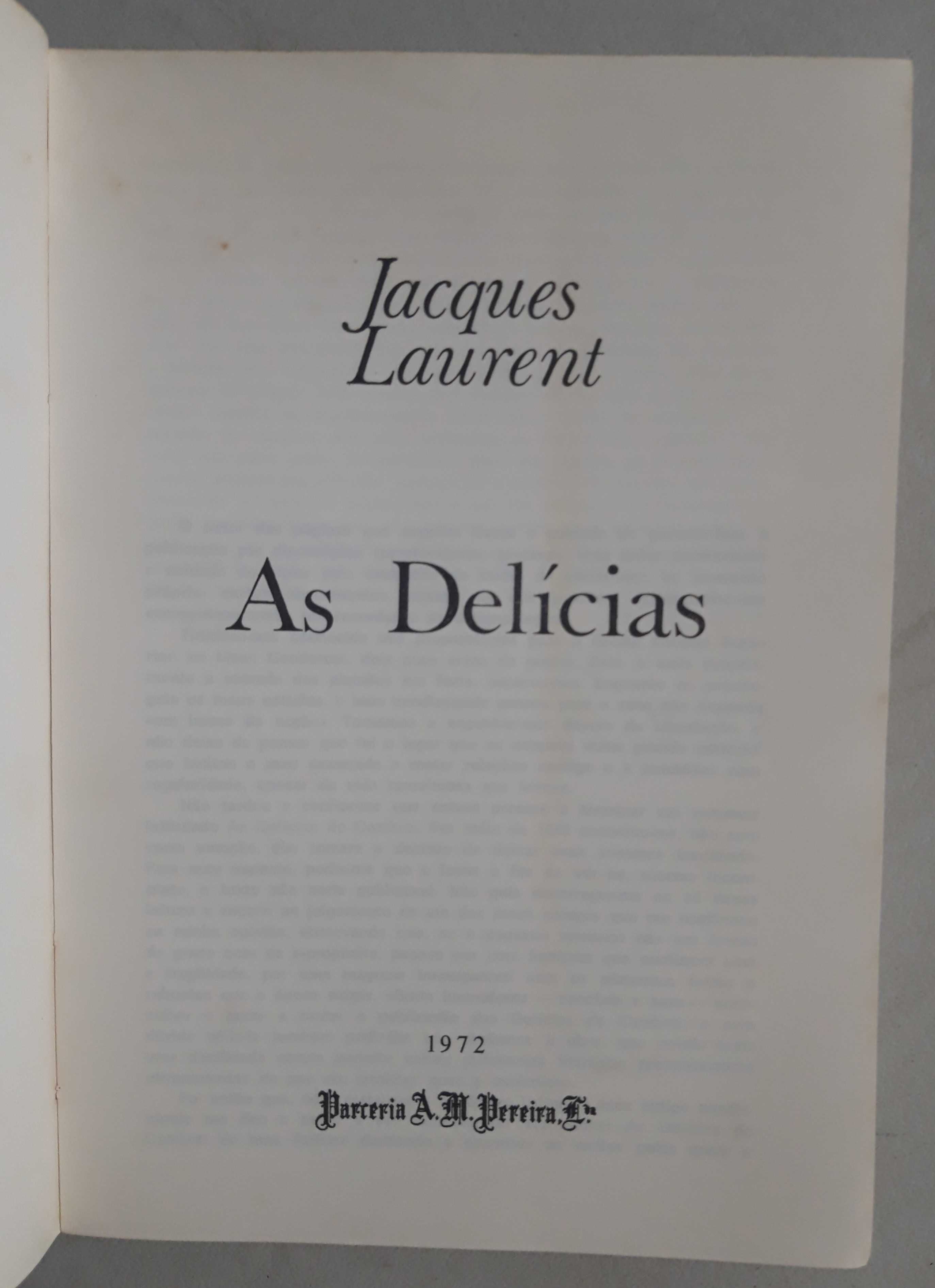 Livro PA-5 - Jacques Laurent - As Delícias