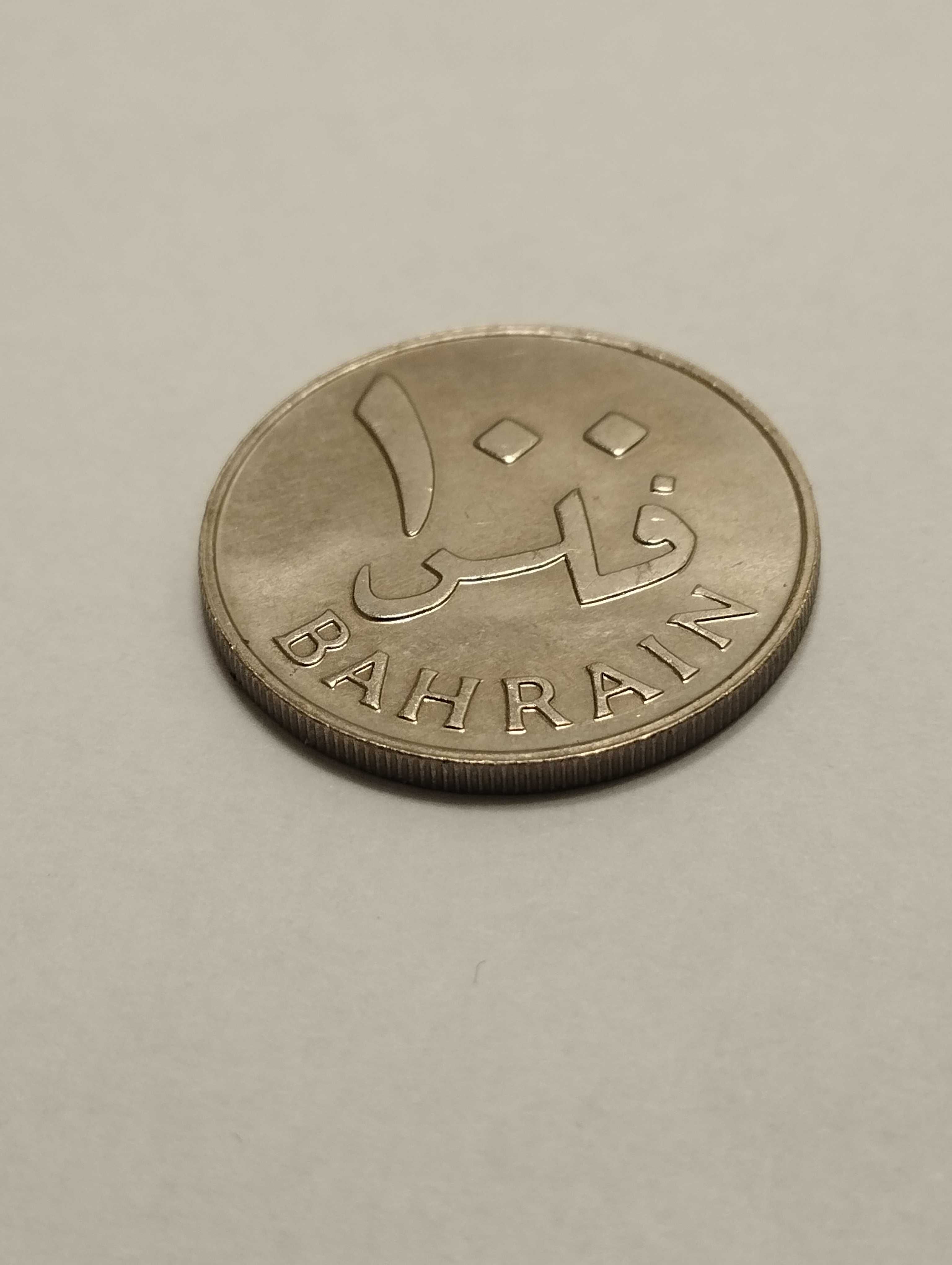 Sprzedam monetę Bahrajn 100 filsów 1385 (1965r.) -  stan menniczy