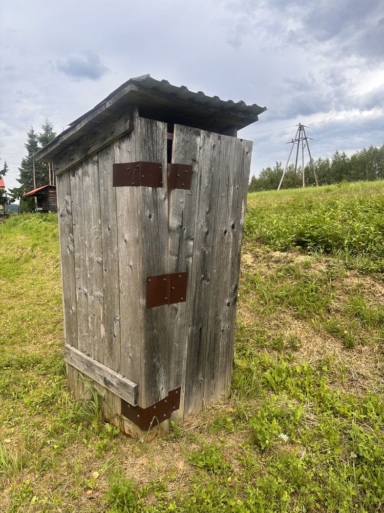 Wc wychodek na budowe