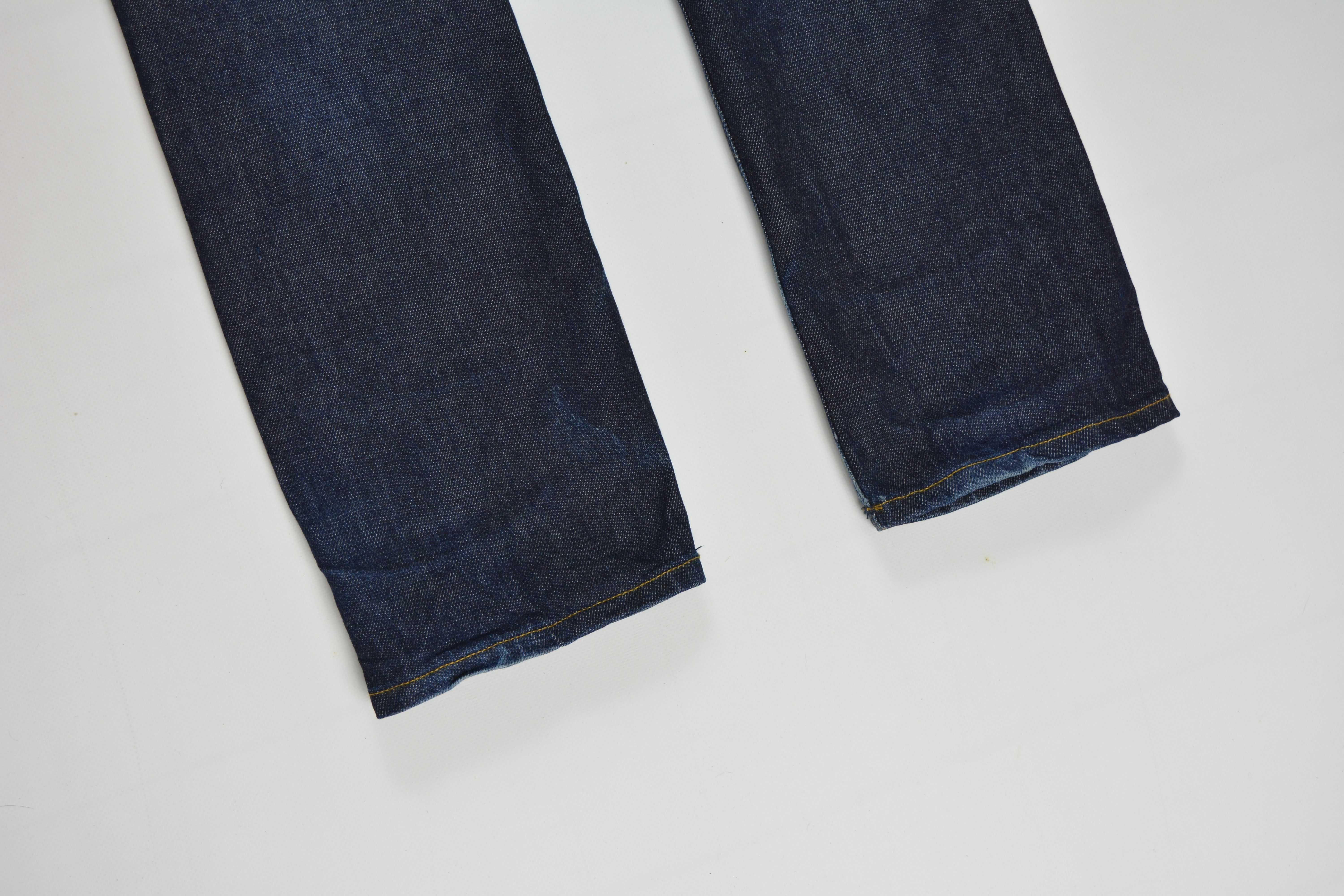 Acne Studios Max Raw Ciemne Jeansy_W32 L34_32/34_pas:85