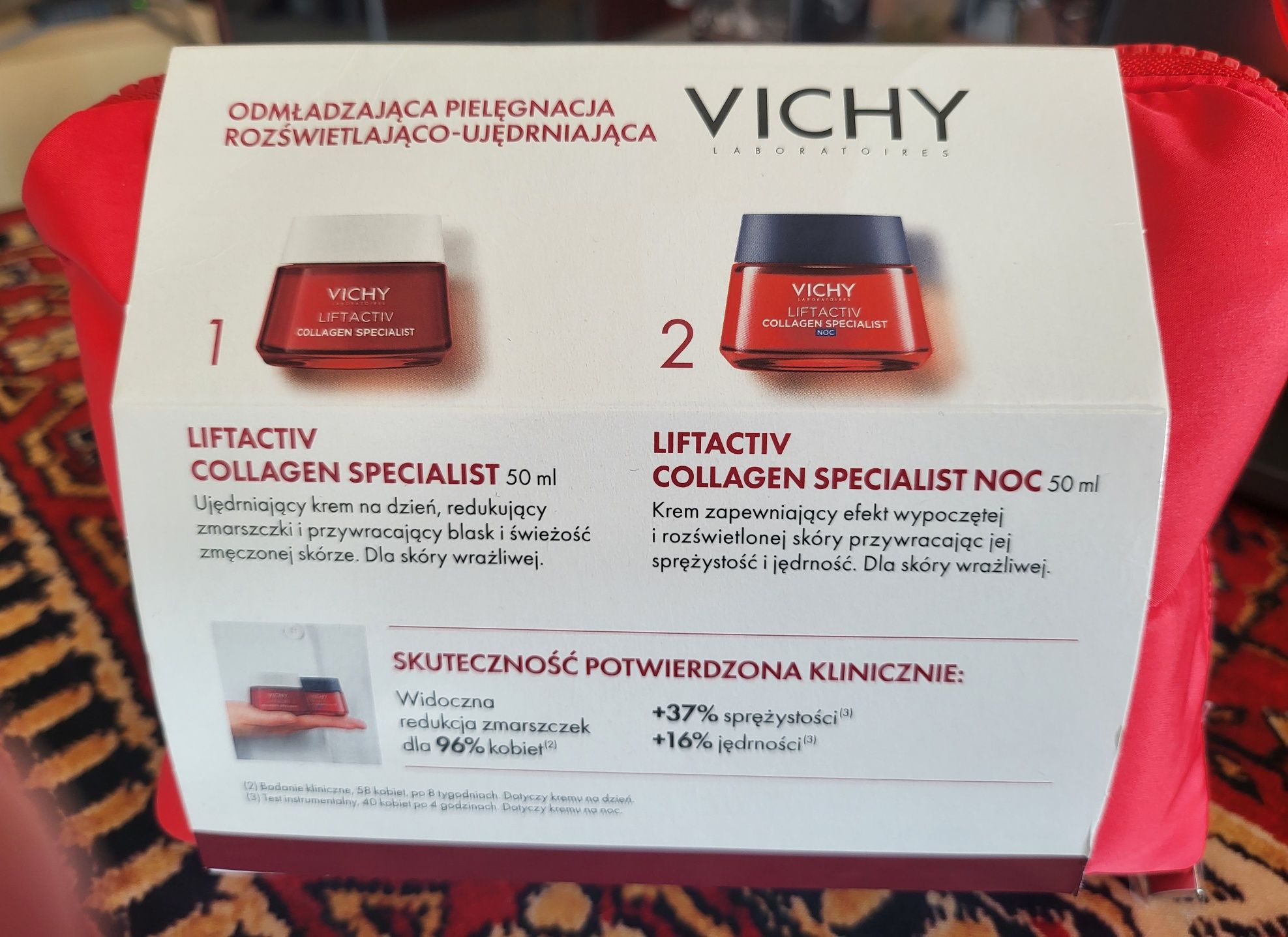 Zestaw Vichy Liftactiv Collagen Specialist + kosmetyczka