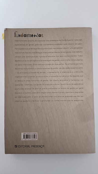 Livro Universitário Fundamentos de Gestão