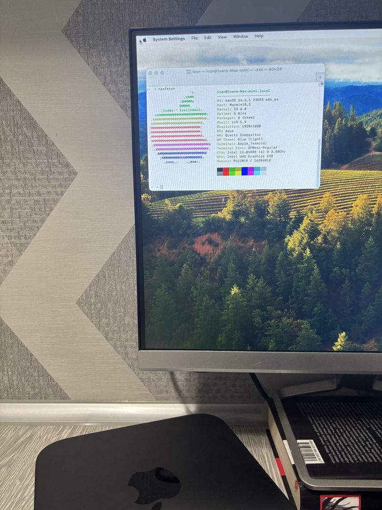 2018 Apple Mac Mini i5, 16GB RAM, 256GB SSD