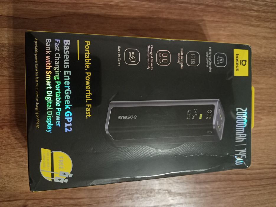Повербенк baseus energeek gp12  145 вт 20800mah powerbank