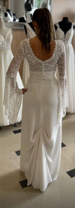 Dwuczęściowa suknia ślubna