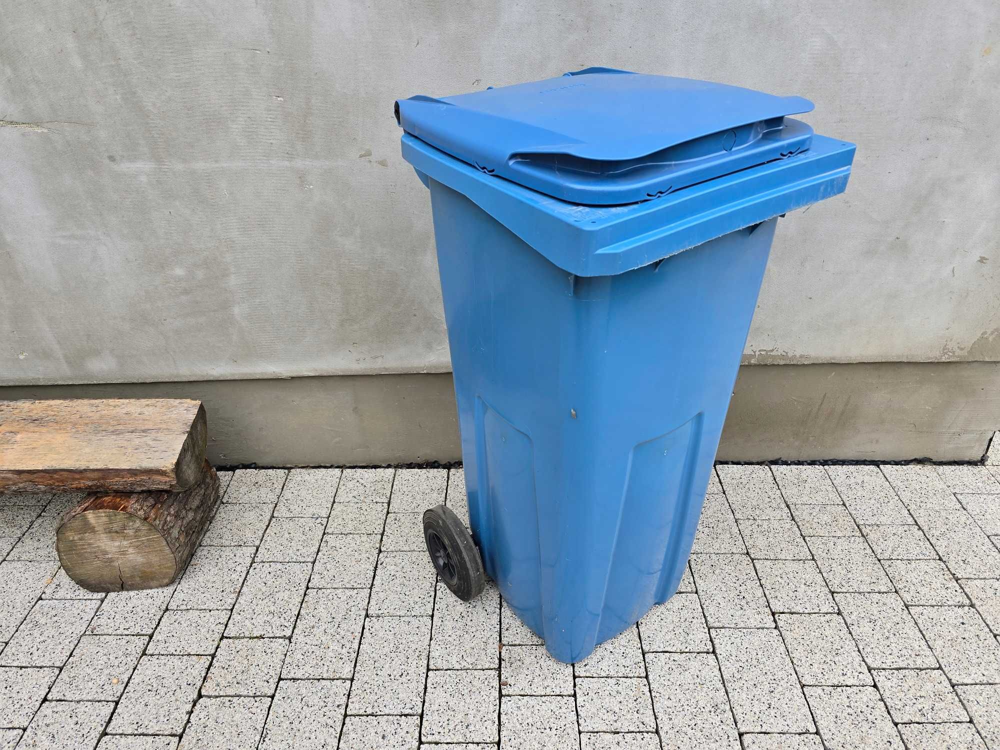 kosz na śmieci pojemnik 240L litrów 120L brązowy czarny śmietnik