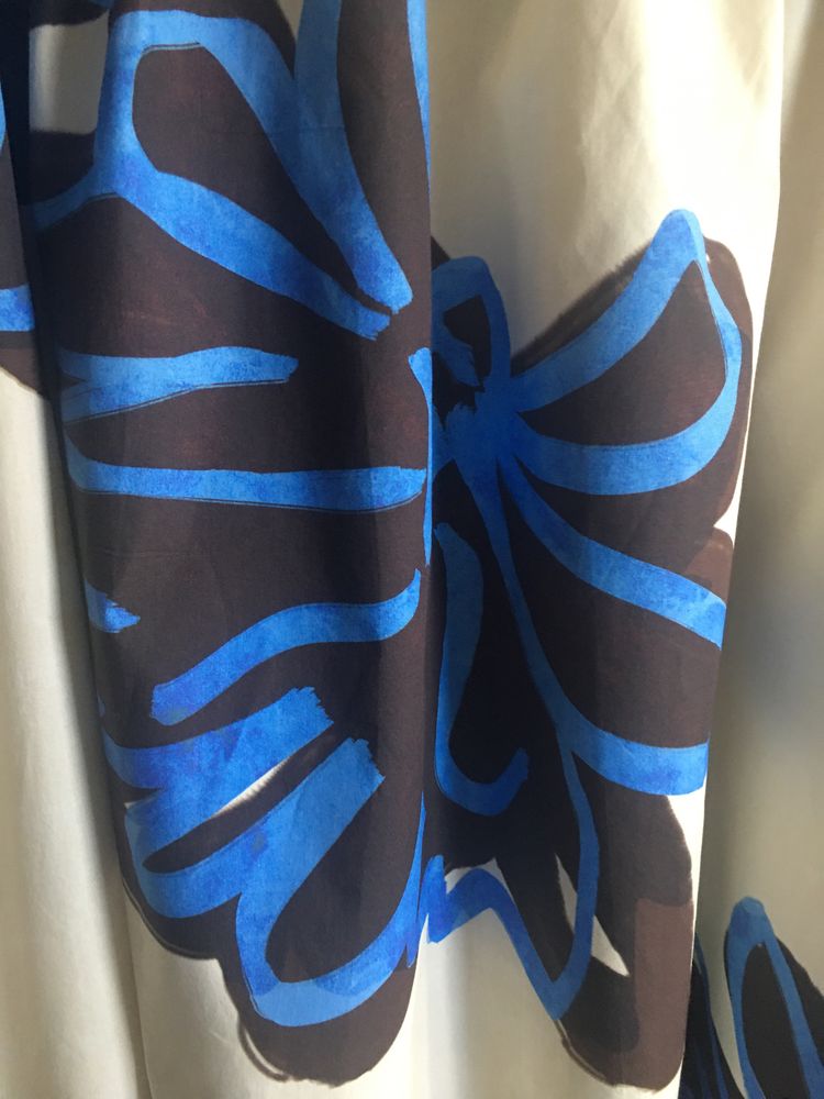 ZARA Spódnica midi kwiatowy wzór 100% bawełna
