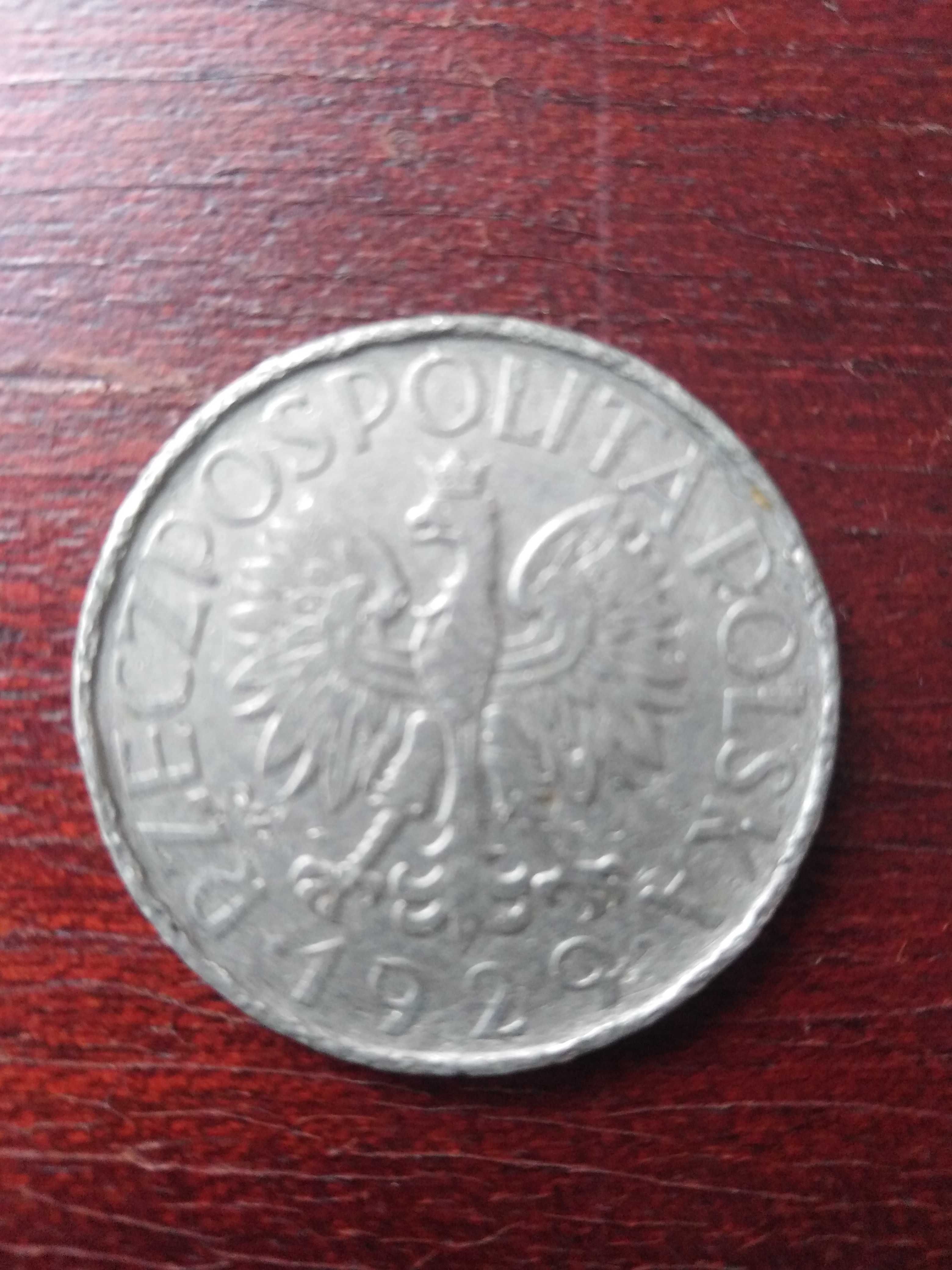 Moneta monety 1 zł 1929