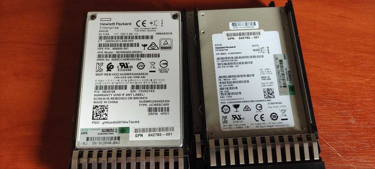 Продам SAS та MU-SAS диски (400GB, 1.2TB)