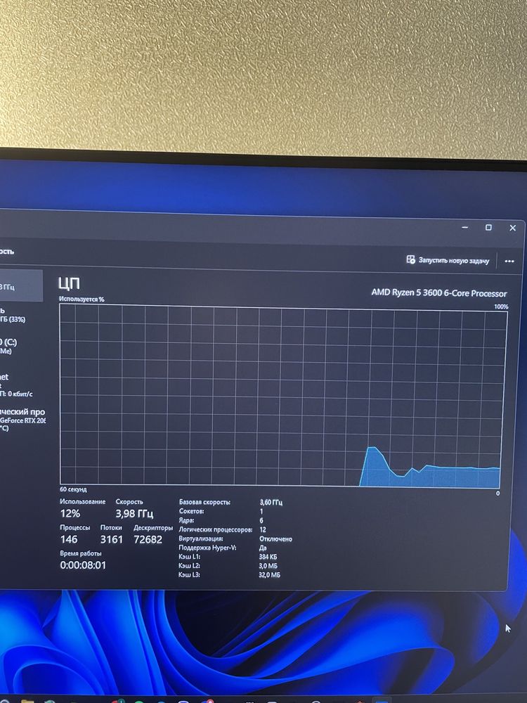 Процессор Ryzen 5 3600 6 ядер 12 потоков