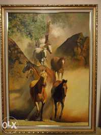 картина "Табун лошадей"