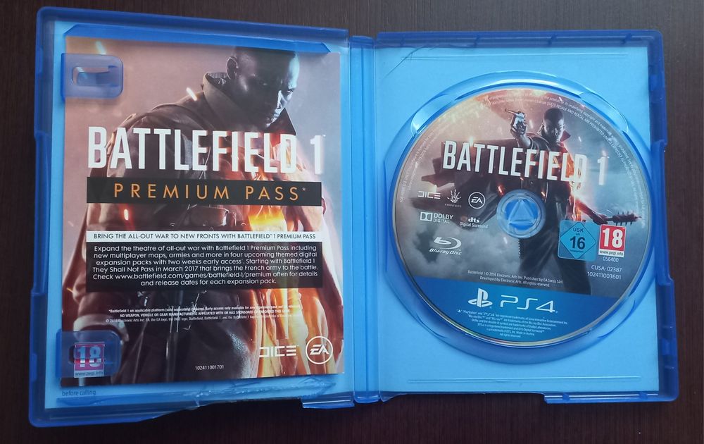 Battlefield 1 диск PlayStation PS4 игра гра
Коробка з пошкодженнями. Д