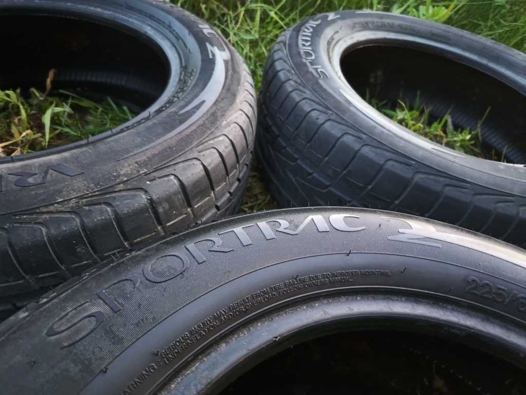 225/60R16 98W 3Opon Deszcz VREDESTEIN Sportrac2 Rotation Holland~5,5mm