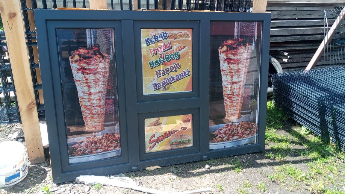 Okno wydawcze food truck kebab gastro  171 x121