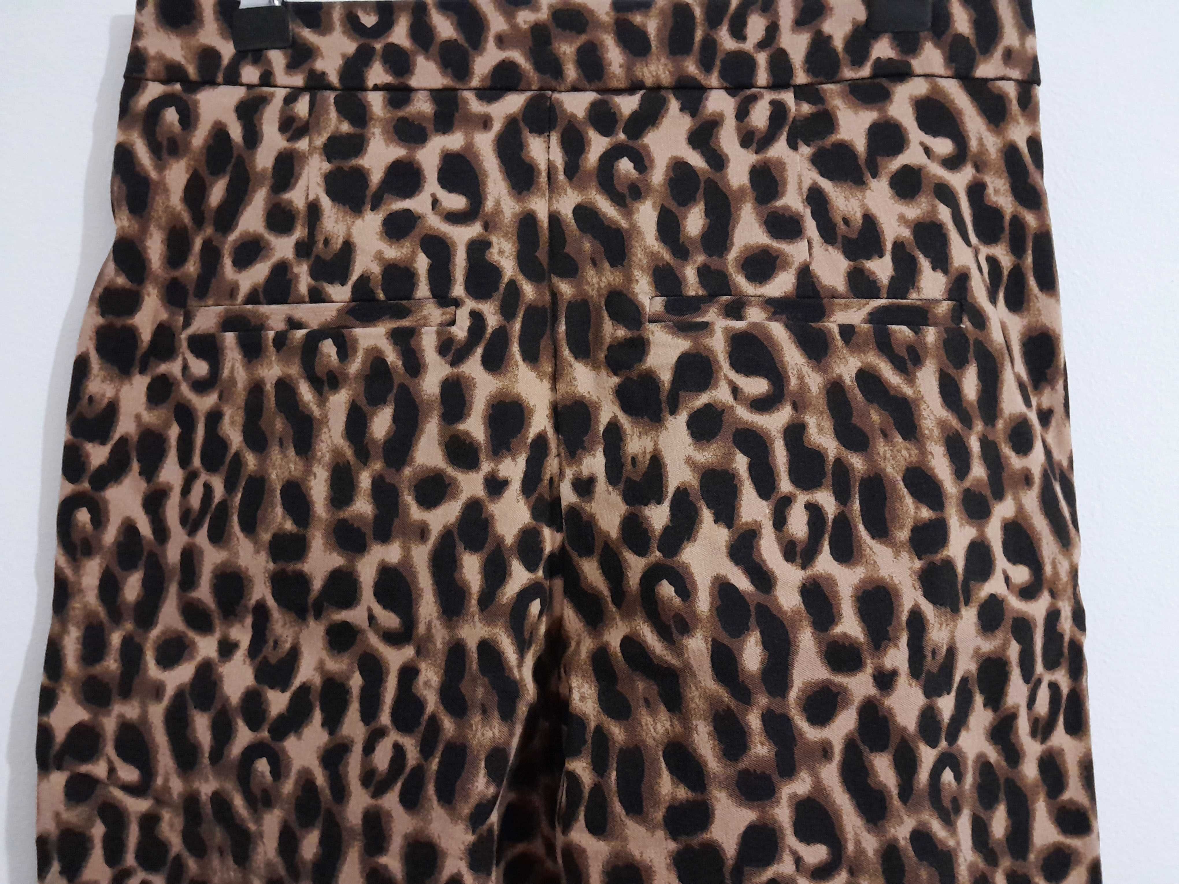 Calças skinny cropped padrão leopardo Mango T: 36 Novas