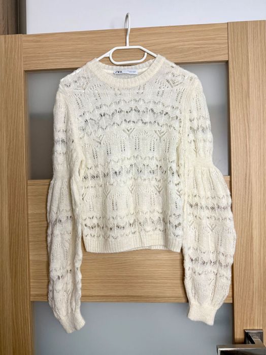 Zara ażurowy sweter
