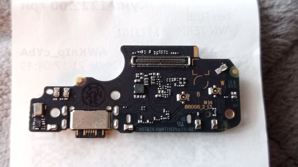 Нажня плата (Плата зарядки) Xiaomi Redmi Note 11 Pro, Poco X4 5GPro