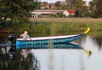 Pychówka wiślana laminat 7,5m x 1,6m łódź motorowa wędkarska OSTATNIA