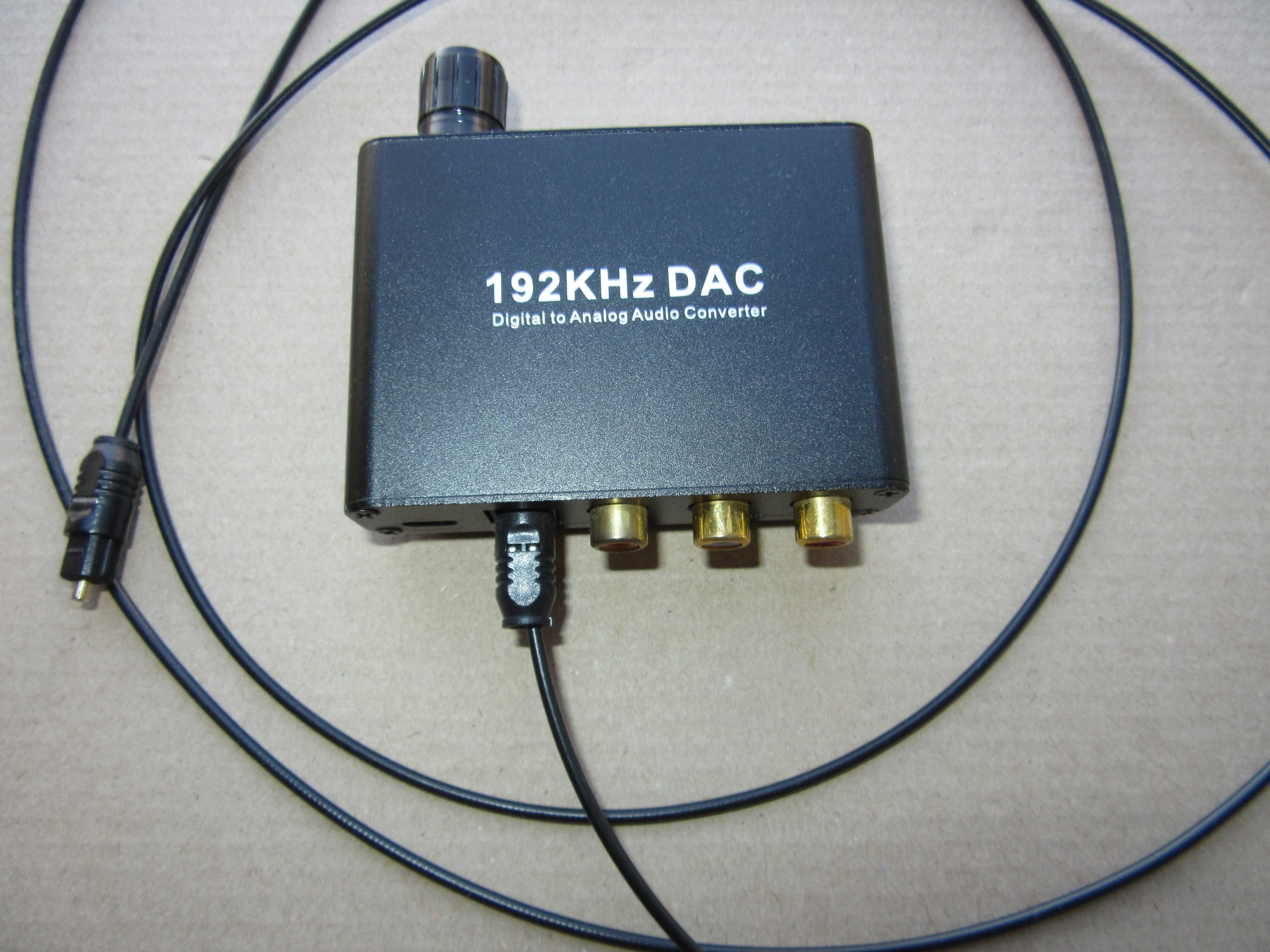 DAC Toslink óptico digital + coaxial  192khz, para analógico stereo