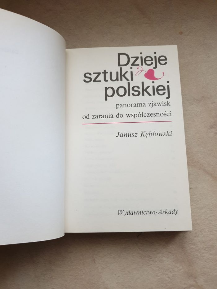 Książka "Dzieje sztuki polskiej"