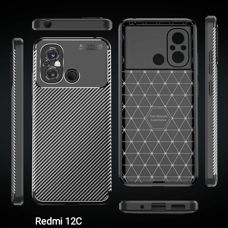 Capa T/ Fibra carbono Xiaomi Redmi Note 13 Pró 5G / Redmi 12C