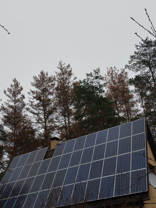 Установка солнечных панелей, подключение, настройка инвертора