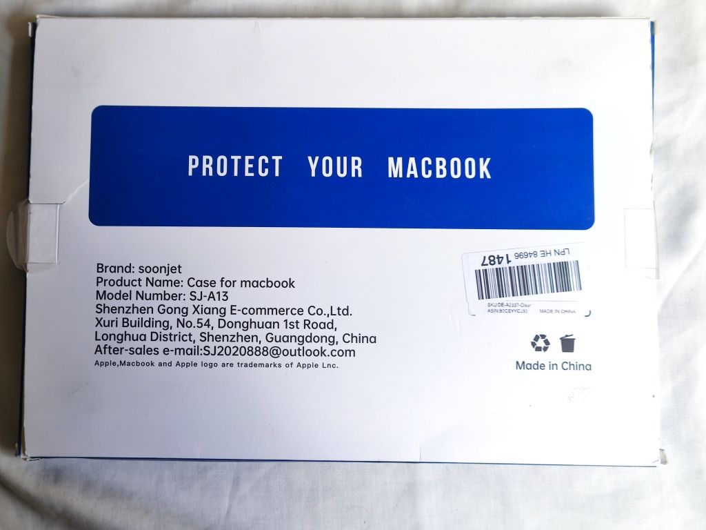 Capa de proteção para MacBook 13"