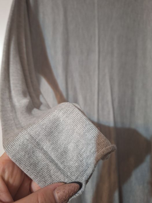 Sukienka z dzianiny długi sweter oversize