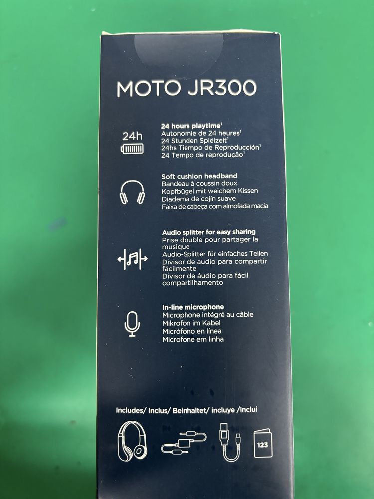 Słuchawki dla dziecka . Motorola moto jr300 Nowe