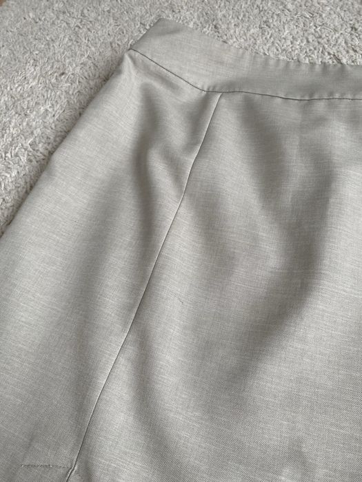 Szara zielone spódnica midi do kolan tulipan litera A slegancka XL 42