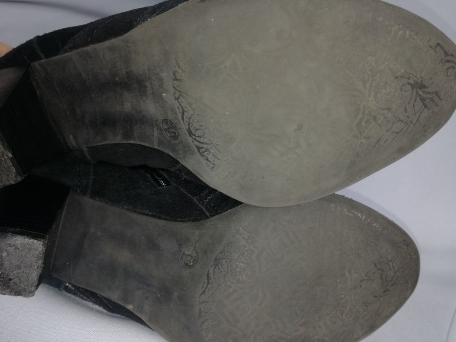 Kozaki skórzane buty wiosenne oficerki przejściowe damskie 39 skóra