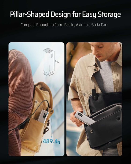 CUKTECH 15 SE Power Bank - 85W, 20 000 mAh - Швидка зарядка