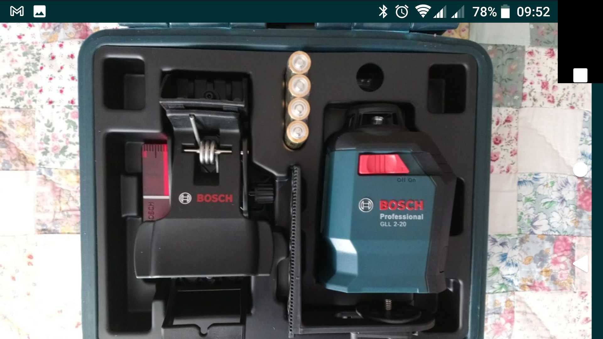 Лазерный уровень нивелир BOSCH GLL 2-20 Professional