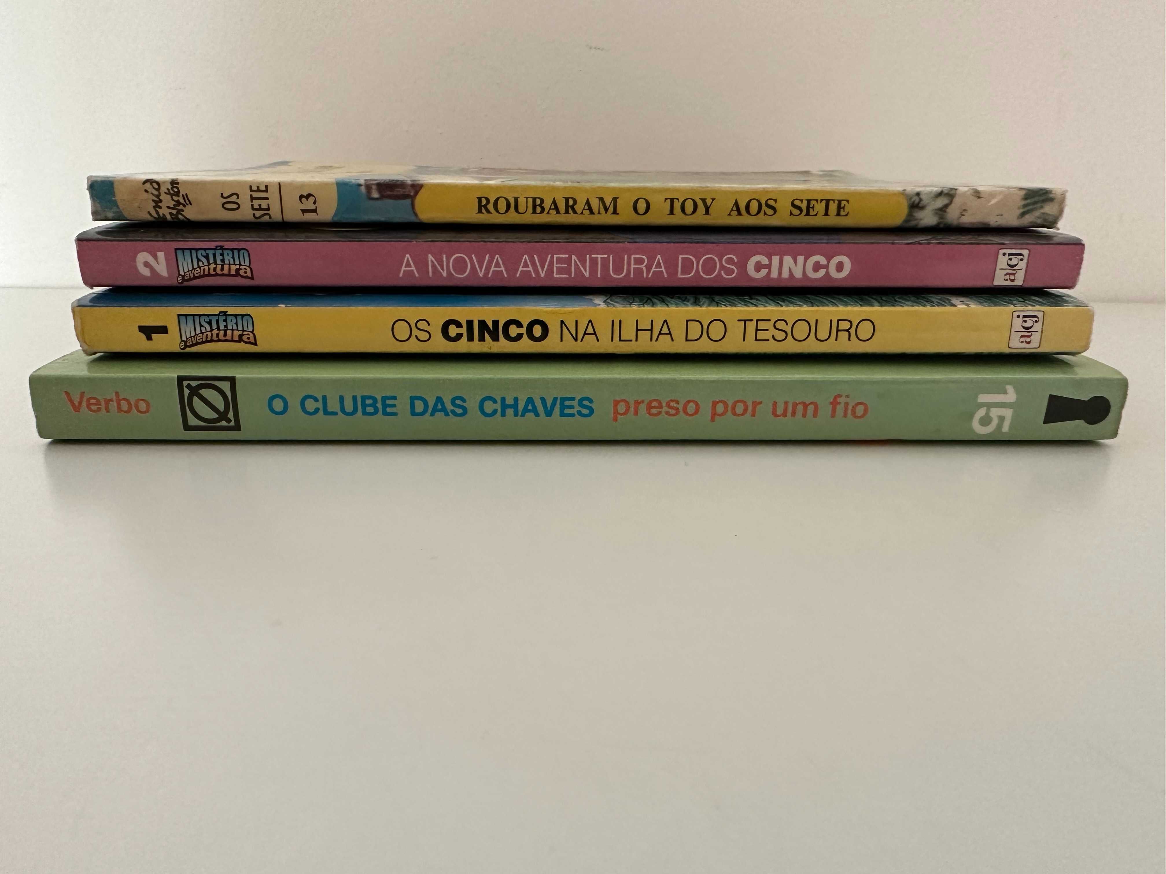 Pack: 4 livros de aventuras: Cinco, Sete, Clube das Chaves