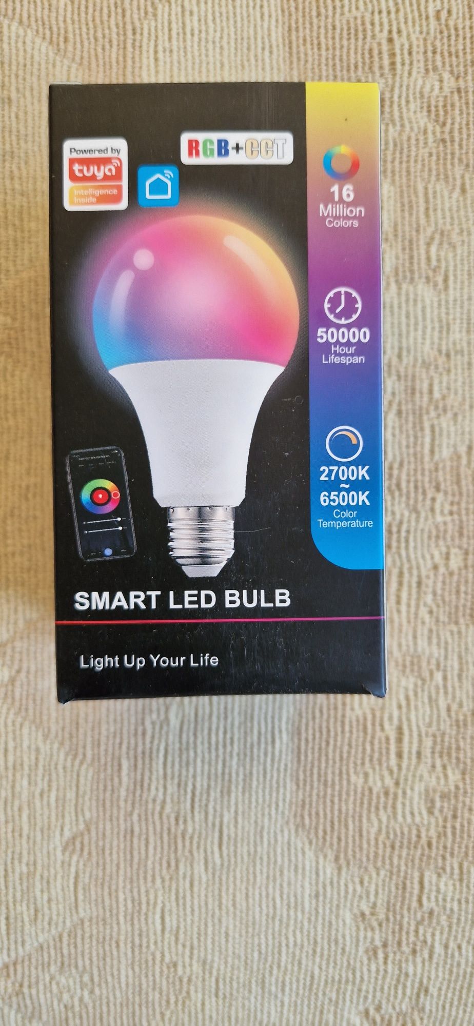 Żarówka led RGB tuya bluetooth