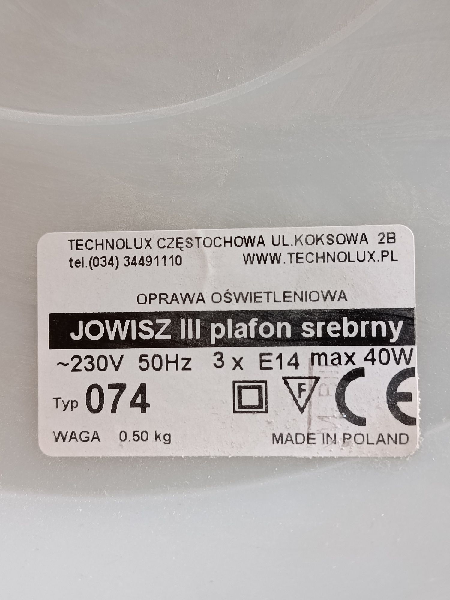 Oprawa oświetleniowa Apollo 3-punktowa srebrna