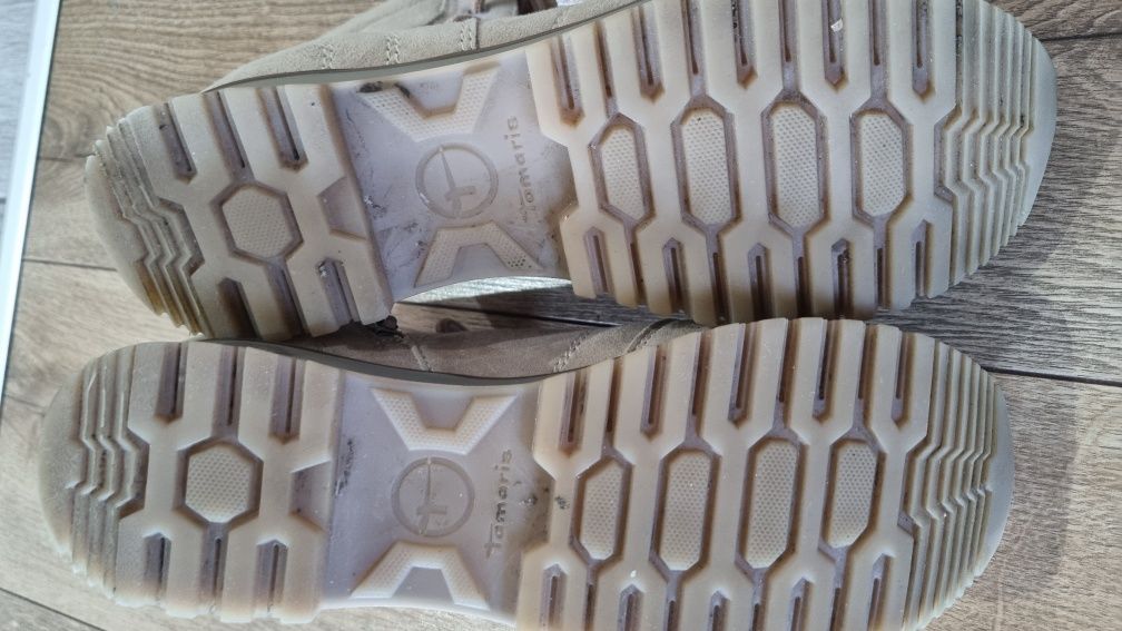 Buty damskie tamaris botki, trapery jesień rozm 38