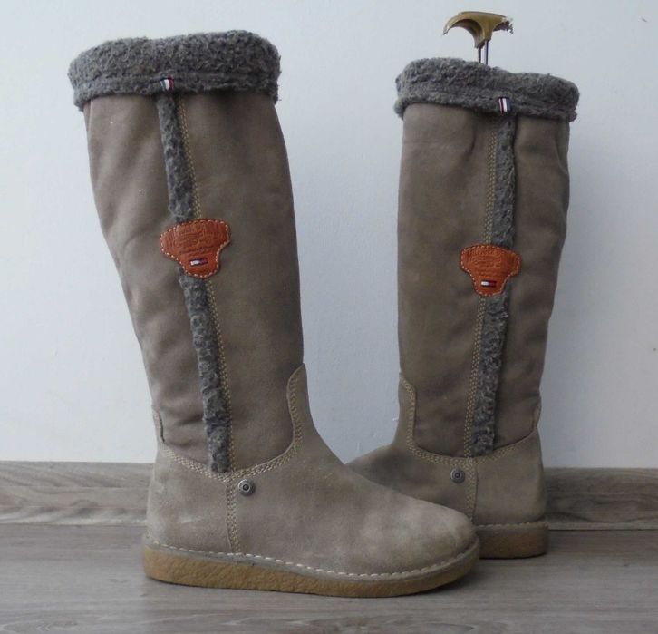 TOMMY HILFIGER kozaki ocieplane roz 36-37