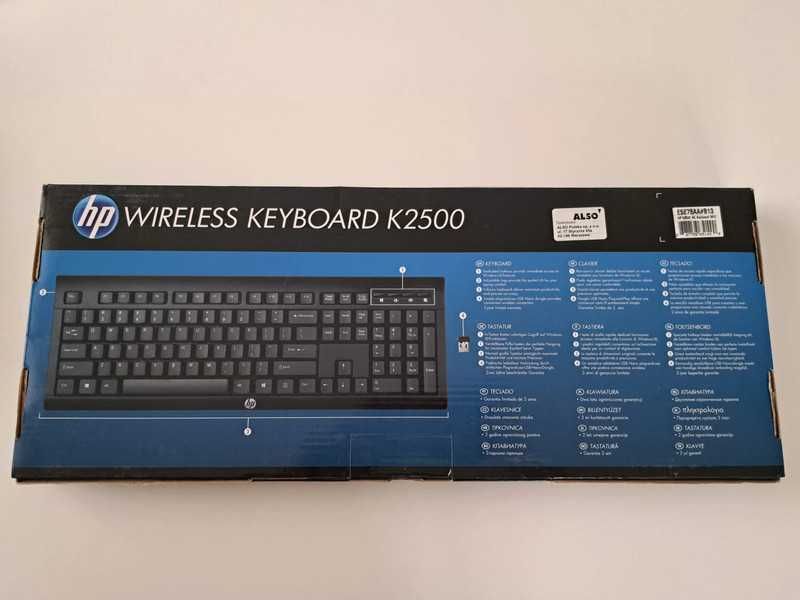 Nowa bezprzewodowa klawiatura HP wireless k2500