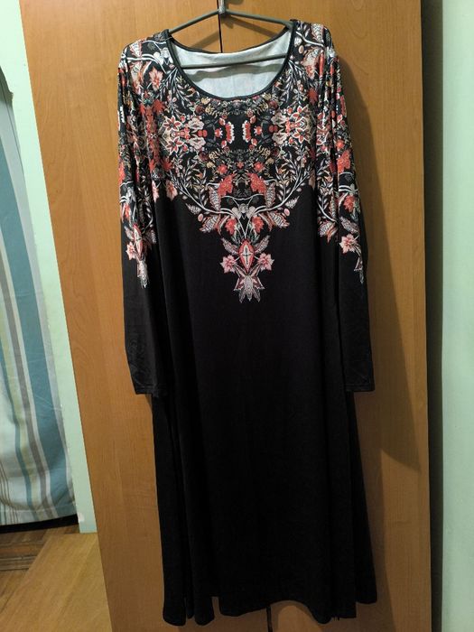 Платье стрейчевое без дефектов, размер 5XL