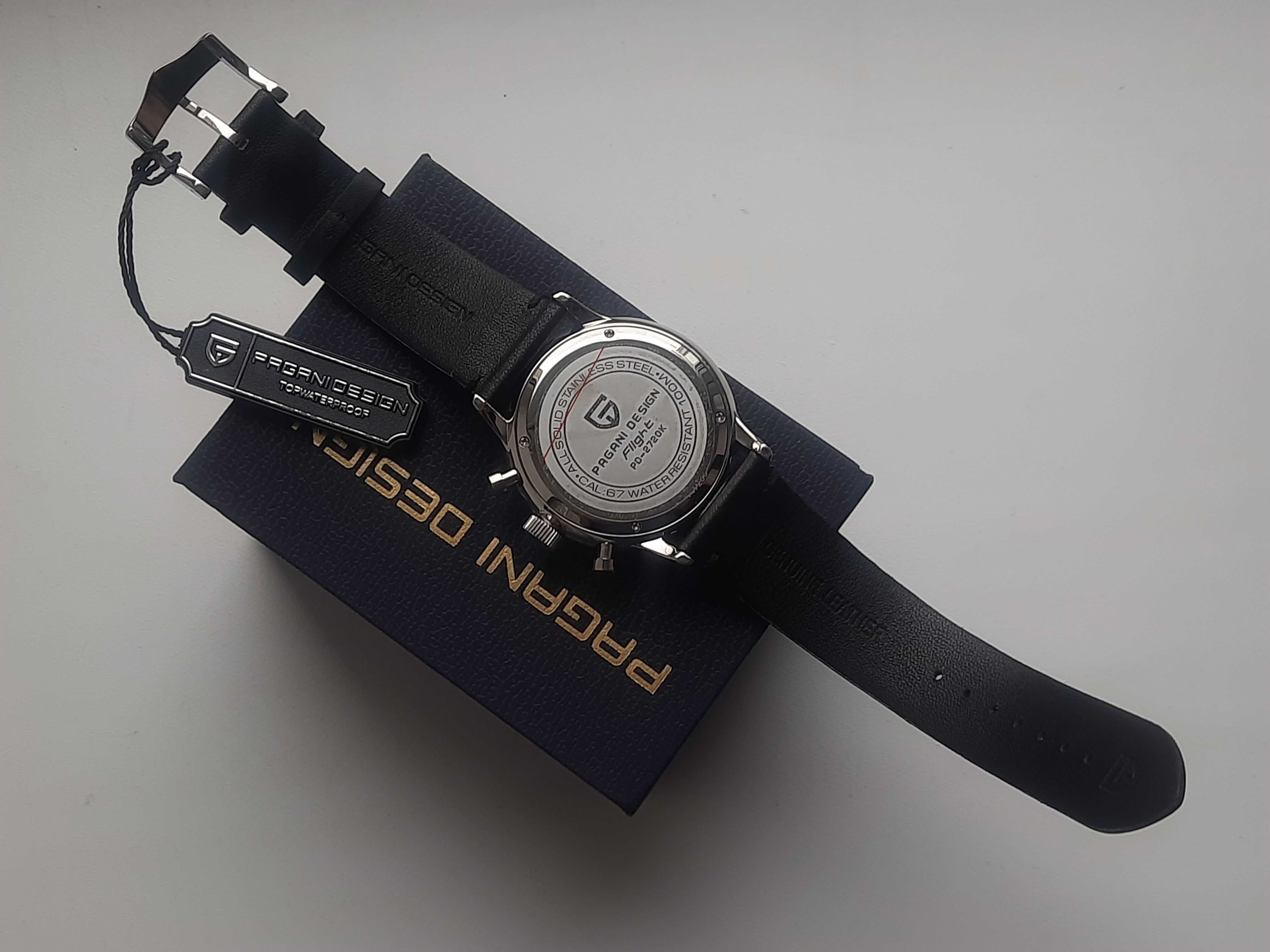 (100м в воду) Кварцовий Годинник з Хронографом Pagani Design PD-2720K